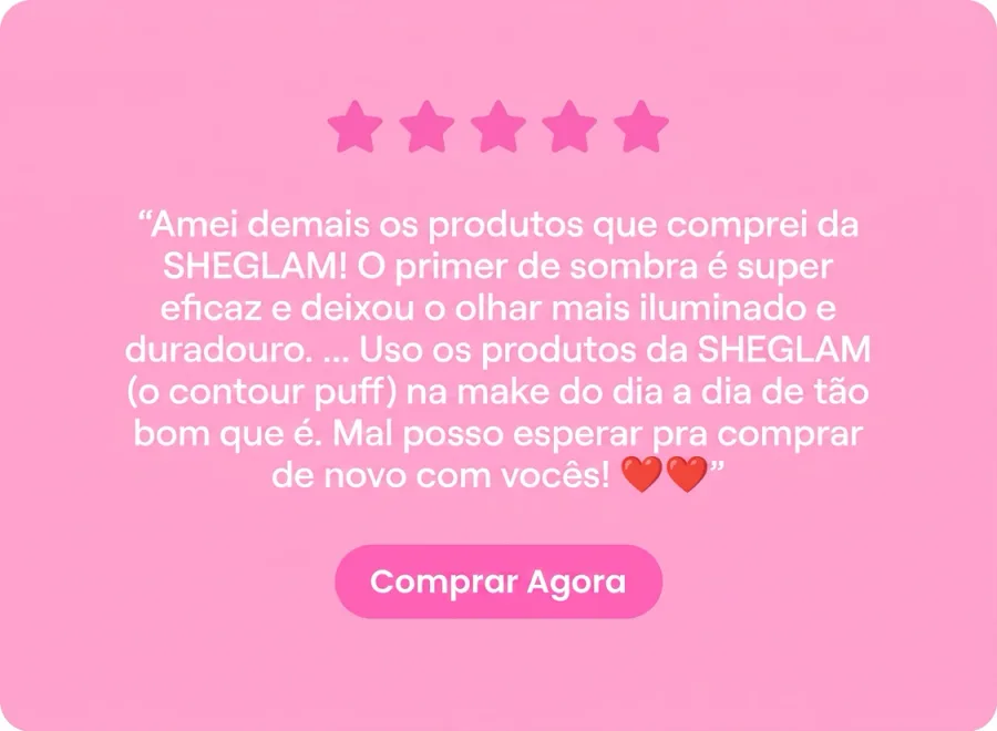 Avaliação de cliente SheGlam
